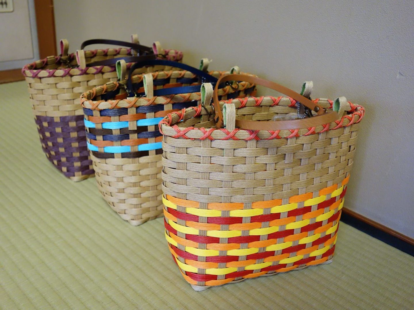 Baskets to take to onsen, or hot spring