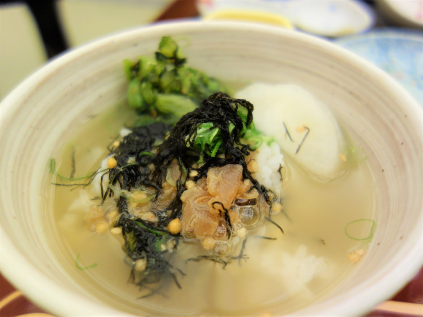 "Tai chazuke" rice soup with sea bream