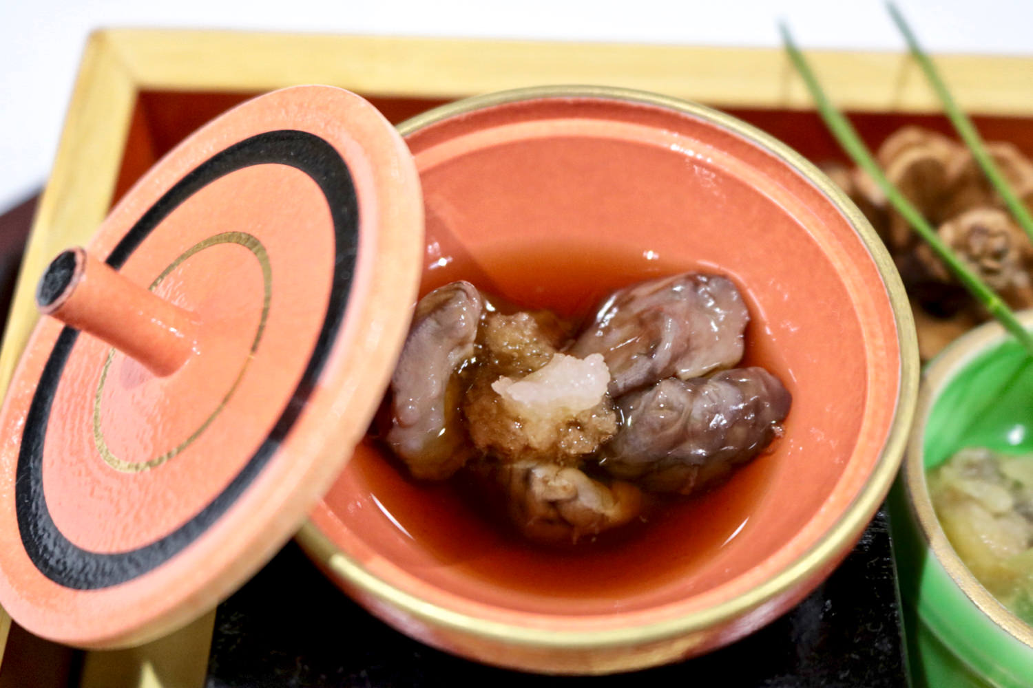 "Namako" sea cucumber in ponzu sauce