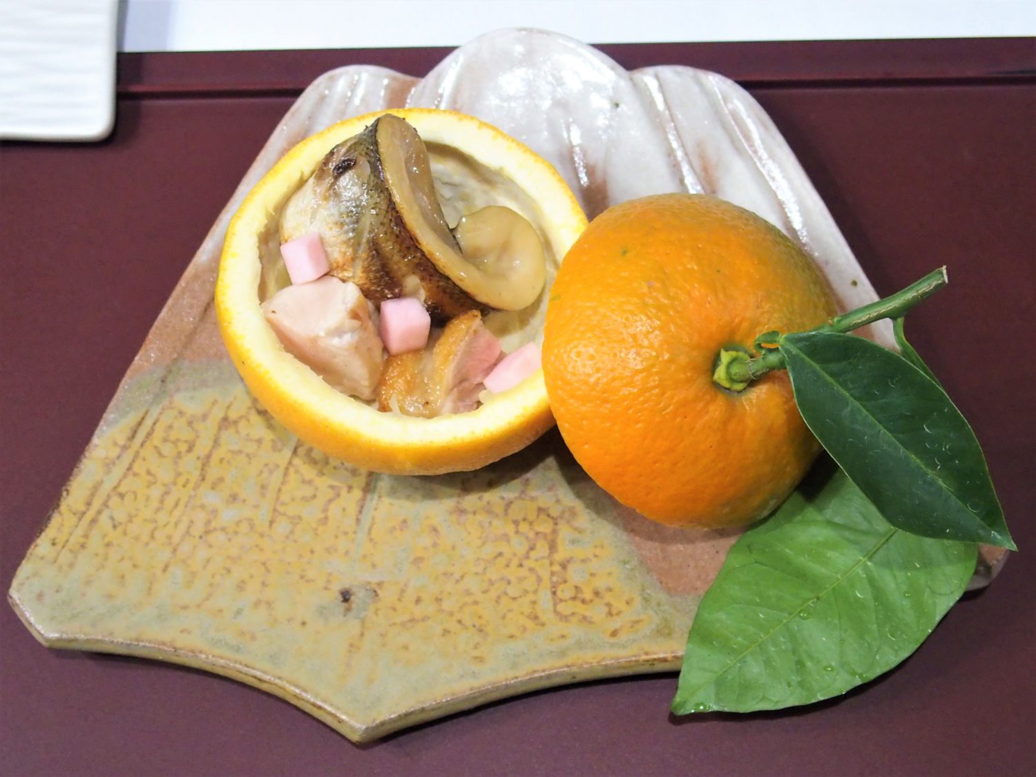 Grilled "kamasu" (Japanese barracuda) and Amagi Shamo chicken