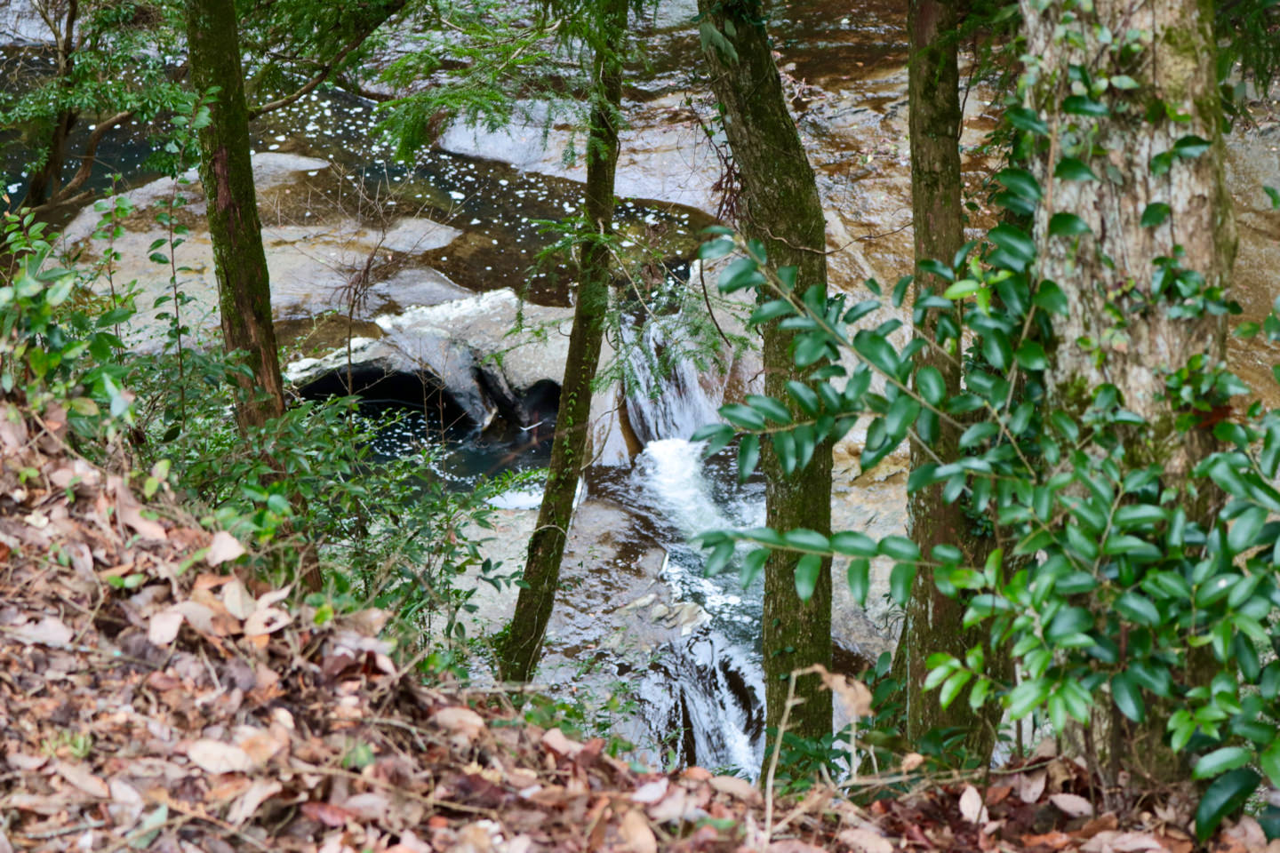 Nomizo Falls as seen from the path