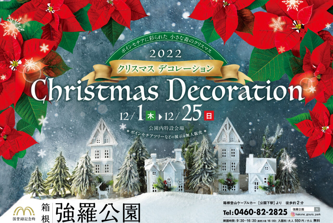 箱根強羅公園が3年ぶりにクリスマスデコレーションを実施